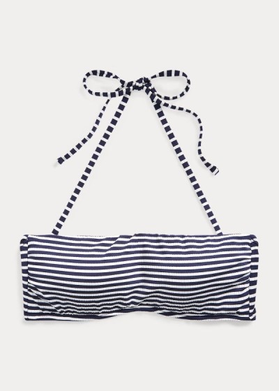 Ralph Lauren Striped Bandeau Top Dame Danmark (BXZNC6749)